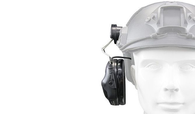 Комплект адаптерів для кріплення навушників на напрямні "лижі" шолома Earmor M11., EM-M11-ARC фото