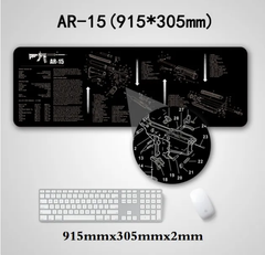 Килимок для чищення зброї зі схемою деталей та інструкціями для AR15., Mat-China фото