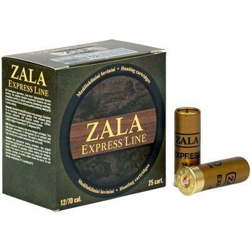 Охота дробь 12/70 №3 (3,50 мм), 36 г &mdash; Zala Arms Express Line 12/70 №3 (3,50 мм) навеска 36 г, 25 патронов 15290073 фото Orkov.net