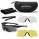 Балістичні, тактичні окуляри ESS Crossblade зі змінними лінзами: Прозора/Smoke Gray/Hi-Def Yellow. Колір оправи: Чорний. ESS-EE9032-07 фото 1