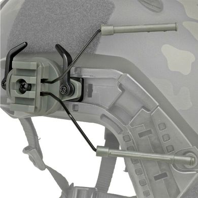Комплект адаптерів для кріплення навушників на напрямні "лижі" шолома 19 ~ 21mm Wosport., HL-ACC-43-OD фото