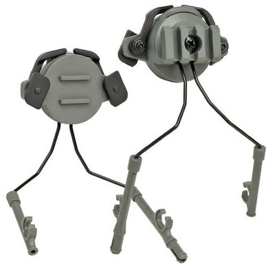 Комплект адаптерів для кріплення навушників на напрямні "лижі" шолома 19 ~ 21mm Wosport., HL-ACC-43-OD фото