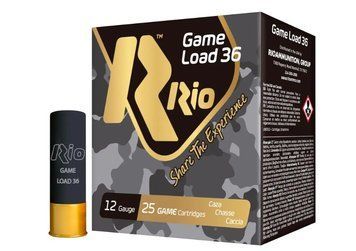 Патрон RIO Game Load-36 кал. 12/70 дробь №0 (4.25 мм) навеска 36 г. RIO-14410250 фото Orkov.net