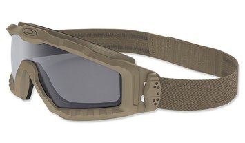 Балістичні окуляри-маска Oakley Alpha Halo Колір лінзи: Smoke Gray Колір оправи: Terrain Tan OKY-OO7065-03, OKY-OO7065-03 фото