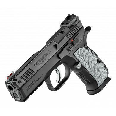 Спортивный пистолет CZ SHADOW 2 COMPACT OR 9x19MM 17+2 RND Чёрный CZ-2008623 фото Orkov.net