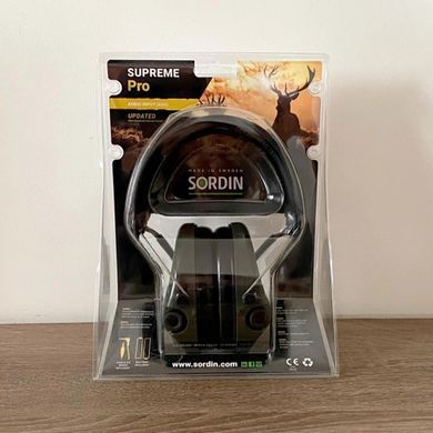 Активні навушники для стрільби Sordin Supreme Pro (olive) 75302-S фото Orkov.net