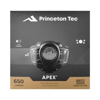 Налобний ліхтар Princeton Tec Apex 650 Lumens Black