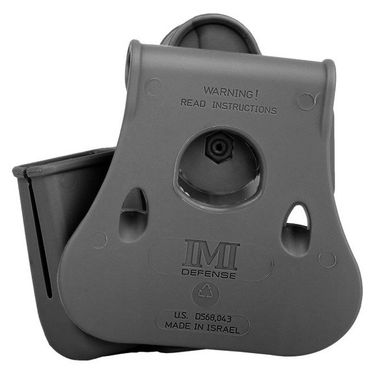 Жесткая полимерная поясная поворотная кобура IMI Defense Roto Paddle с подсумком для магазина Glock 17/19/22/23/31/32/36 под правую руку., IMI-Z1023 фото