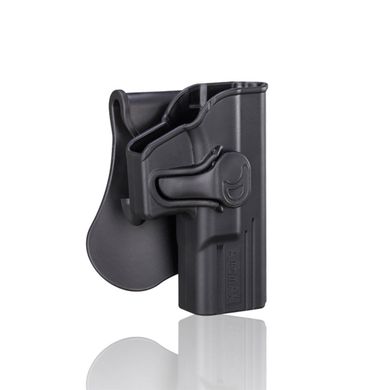 Жорстка полімерна поясна кобура кобура AMOMAX для пістолетів Glock 19/23/32/19X під праву руку., AM-G19G2 фото