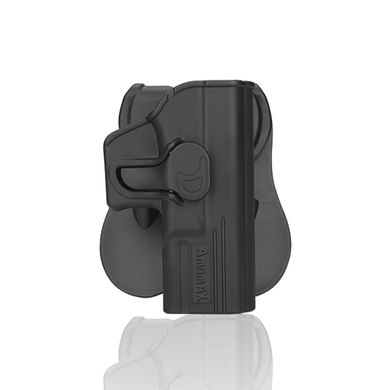 Жорстка полімерна поясна кобура кобура AMOMAX для пістолетів Glock 19/23/32/19X під праву руку., AM-G19G2 фото