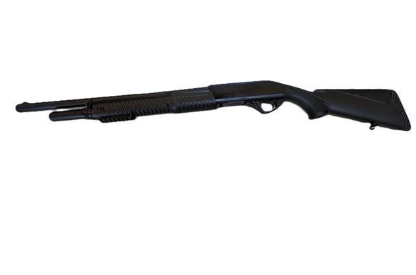 Гладкоствольная помповая винтовка Husan Arms HPA-1201, 12 калибра, ствол 50 см. Чёрный Husan-HPA-1201 фото Orkov.net