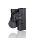 Жорстка полімерна поясна кобура кобура AMOMAX для пістолетів Glock 19/23/32/19X під праву руку. AM-G19G2 фото 3