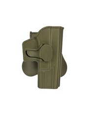 Жесткая полимерная поясная кобура кобура AMOMAX для пистолетов Glock 19/23/32/19X под правую руку., AM-G19G2F фото
