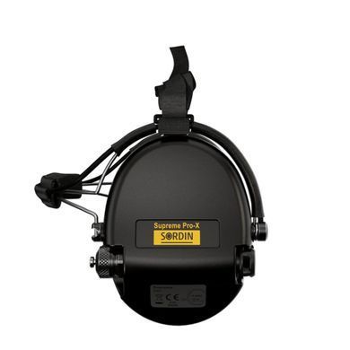 Активные наушники для стрельбы Sordin Supreme Pro-X Neckband Black с задним держателем под шлем 76302-X-02-S фото Orkov.net