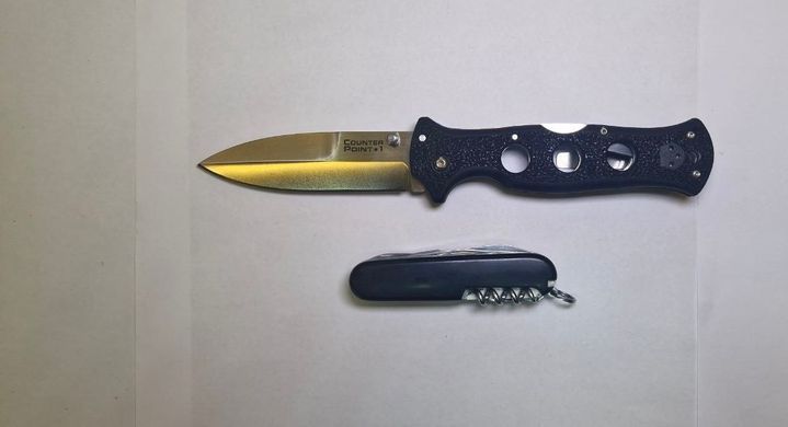 Нож складной тактический Cold Steel Counter Point 1 чёрный