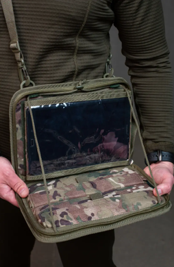 Чехол для планшета тактический NEXT MAX-SV 12/12,5 дюймов для размещения на экипировке MOLLE усилен с дополнительной панелью., MAX-SV-4113-1 фото