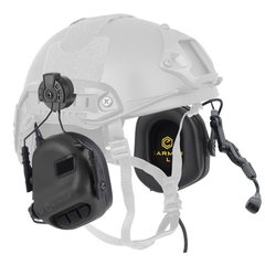 Активні тактичні навушники з комунікаційною гарнітурою Earmor M32H для шоломів.