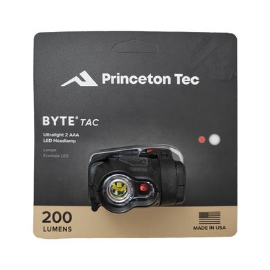 Фонарь налобный Princeton Tec Byte Black 200lm