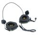 Активні тактичні навушники з комунікаційною гарнітурою Earmor M32H для шоломів. EM-M32H-BLK фото 2