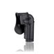 Жесткая полимерная поясная кобура AMOMAX для пистолетов Beretta 92, 92FS, M9 под правую руку. AM-T92G2 фото 6