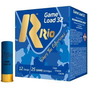Патрон для охоты 12/70 дробь № 2 (3,45 мм), навеска 32 г на дичь &mdash; RIO Game Load 32, 25 патронов rio-14410466 фото Orkov.net