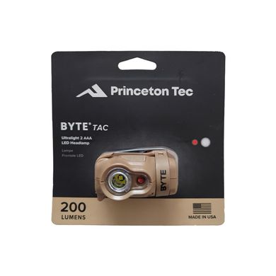 Фонарь налобный Princeton Tec Byte Tan 200lm