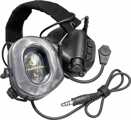 Активні тактичні навушники з комунікаційною гарнітурою Earmor M32., EM-M32-BLK фото