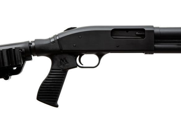 Рушниця гладкоствольна Mossberg M590 18.5'' 7 SHOT FLEX TAC STOCK чорна MOSSBERG-2007677 фото Orkov.net