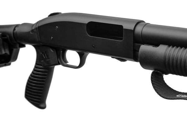 Рушниця гладкоствольна Mossberg M590 18.5'' 7 SHOT FLEX TAC STOCK чорна MOSSBERG-2007677 фото Orkov.net