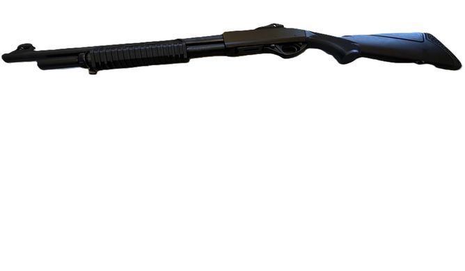 Гладкоствольна помпова рушниця HPA-1204, 12 калібру, ствол 50 см. Чорний Husan-HPA-1204 фото Orkov.net