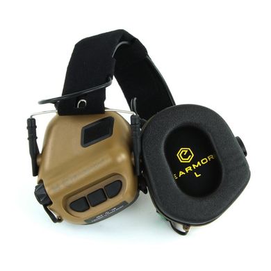 Активні тактичні навушники Earmor M31., EM-M31-COY фото