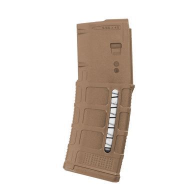 Полімерний магазин з віконцем Magpul на 30 патронів 5.56x45mm NATO для AR15/M4 PMAG 30 GEN M3 MAG556-BLK Coyote MAG556-MCT фото Orkov.net