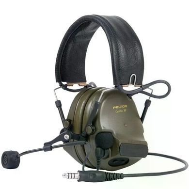 Активные тактические наушники 3M PELTOR ComTac XPI Headset, NATO (MT20H682FB-86), вертикальные с 1 аудиовыходом J11 NATO и микрофоном MT20H682FB-86 фото Orkov.net