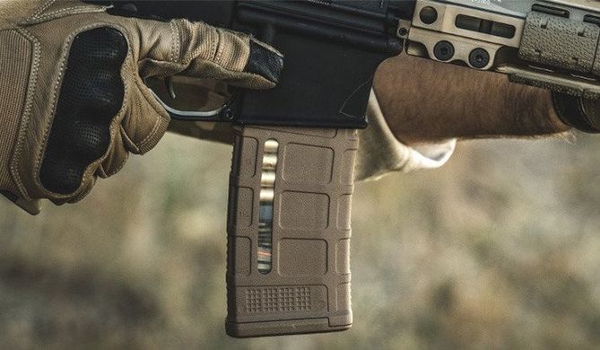 Полімерний магазин з віконцем Magpul на 30 патронів 5.56x45mm NATO для AR15/M4 PMAG 30 GEN M3 MAG556-BLK Coyote MAG556-MCT фото Orkov.net
