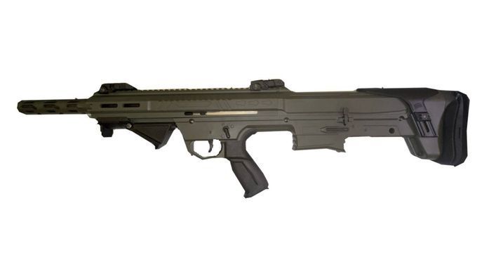 Полуавтоматическая винтовка Husan Arms HBP1207 Bullpup 12 калибра, ствол 50 см/алюминиевая планка. Olive Drab Green Husan-HBP1207-AL.O.D.Green фото Orkov.net