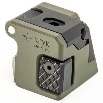 Складний адаптер для приклада АКС лівосторонній для 4,5 мм trunnion, OD Green &mdash; КРУК CRC 9037L, OD Green, довжина 20-27 см, вага 525 г CRC-9037L-ODGeen фото Orkov.net