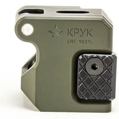 Складний адаптер для приклада АКС лівосторонній для 4,5 мм trunnion, OD Green &mdash; КРУК CRC 9037L, OD Green, довжина 20-27 см, вага 525 г CRC-9037L-ODGeen фото Orkov.net