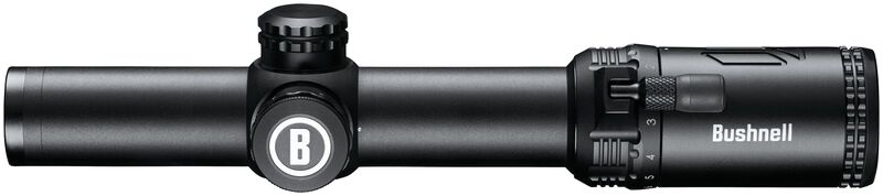 Оптичний приціл Bushnell AR Optics 1-6Х24, сітка BTR-1 BDC з підсвічуванням + моноблок Leapers UTG ACCU-SYNC OFFSET 50, d - 30 мм, Extra High. , Bushnell-AR7-1624I фото