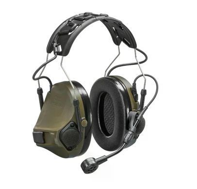 Активные тактические беспроводные наушники 3M PELTOR ComTac VII (MT14H41A-300EU GN), OD Green, вертикальные, с микрофоном MT14H41A-300EU-GN фото Orkov.net