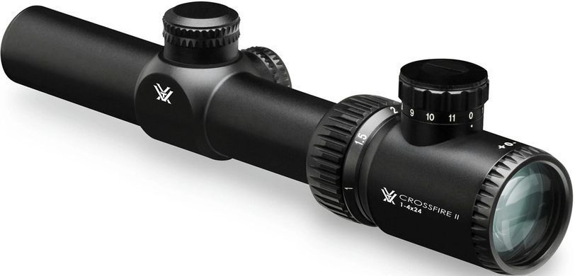 Оптичний приціл Vortex Crossfire II 1-4x24 SFP з підсвічуванням V-Brite IR Black CF2-31037-Cons-goods фото Orkov.net
