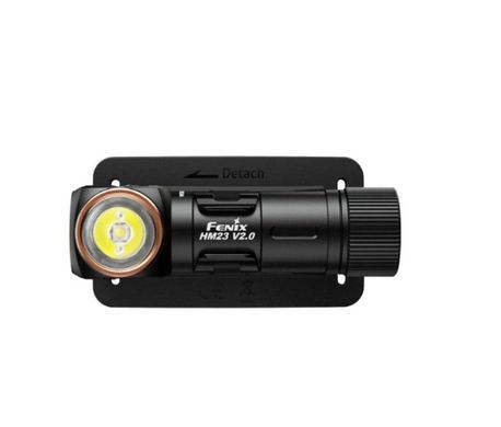 Ліхтар налобний з червоним світлом Fenix HM23 V2.0 300 лм. Чорний Fenix-HM23-V2.0 фото Orkov.net
