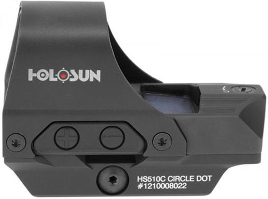 Коллиматорный прицел Holosun HS510C 2MOA (red dot) с солнечной батареей HS510C-RED фото Orkov.net