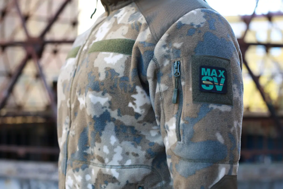 Кофта флисовая мужская на молнии с защитой плеч и локтей Max-SV., Max-SV-8105-L фото
