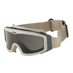 Балістичні окуляри-маска ESS Profile NVG із лінзами: Прозора / Smoke Gray. Колір оправи: Terrain Tan., ESS-740-0500 фото