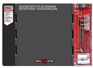 Коврик для оружия Real Avid с набором инструментов Master Cleaning Station&trade; для короткоствольного оружия. Серый AVMCS-P фото Orkov.net