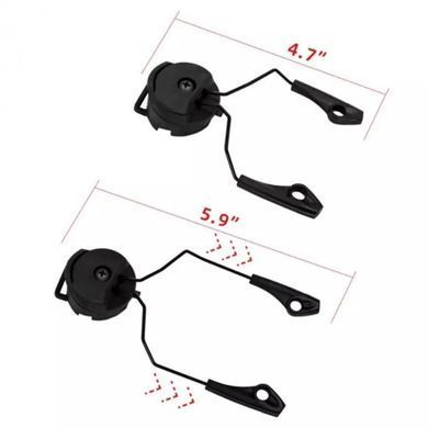 Адаптер ACM Headset Helmet Rail (black) для наушников Howard Leight Impact Sport ACM-IS-B фото Orkov.net