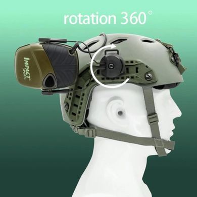 Адаптер ACM Headset Helmet Rail (black) для наушников Howard Leight Impact Sport ACM-IS-B фото Orkov.net