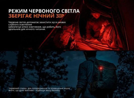 Ліхтар ручний Fenix SW05R-RED LED. Black Fenix-SW05R-RL фото Orkov.net