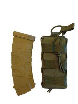 Магазин FIRE ON на 30 патронов для платформы АК калибра 5.45х39, FIRE ON-AK 5.45x39-Coyot + Подсумок одинарный под магазины АК EastGear Pixel 4300012 Coyote/Pixel FIRE ON-AK 5.45x39-Coyot+UA-AK single-Olive фото Orkov.net