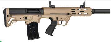Рушниця BARAK MT-99XS Bullpup 12 калібру зі стволом 18,5 дюймів. Desert Sand-Black Barak-MT-99XS-Desert-Sand-Black фото Orkov.net